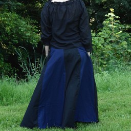 Middeleeuwse rok Loreena, zwart-blauw - Celtic Webmerchant