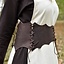 Ceinture corset en cuir Maerwynn, marron - Celtic Webmerchant