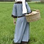 (Early) medieval dress Clotild, blue grey-brown - Celtic Webmerchant