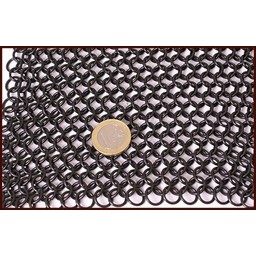 Haubergeon, schwarz, unvernietet 8 mm - Celtic Webmerchant