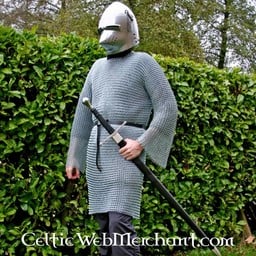 Long-sleeved hauberk, zinc-plated, 9 mm - Celtic Webmerchant