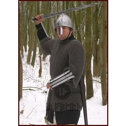 Haubergeon, anneaux plats, rivets ronds 8 mm - Celtic Webmerchant