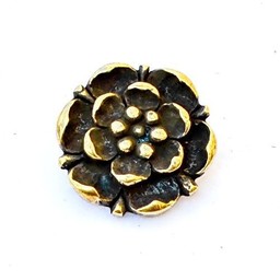 Tudor-rose bæltespænder (sæt med 5 dele), forsølvet bronze - Celtic Webmerchant