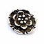 Tudor-rose bæltespænder (sæt med 5 dele), forsølvet bronze - Celtic Webmerchant