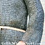 Hauberk, flache Ringe, runde Nieten 8 mm - Celtic Webmerchant