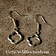 Boucles d'oreilles gothiques en quadrilobe argenté - Celtic Webmerchant