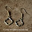 Boucles d'oreilles gothiques Quatre-Feuilles, en bronze - Celtic Webmerchant