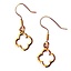 Gothic quatrefoil earrings bronze - Celtic Webmerchant