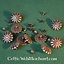 Medieval rosette belt fitting (set of 5 pieces) - Celtic Webmerchant