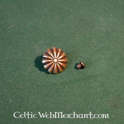 Middelalderligt roset bæltespænde (sæt med 5 dele), messing - Celtic Webmerchant