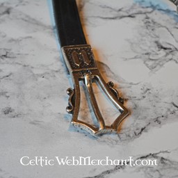 Cinturón gótico con extremo de cinturón, negro - Celtic Webmerchant