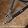 Luxe Gotische riem, zwart leer, messing - Celtic Webmerchant