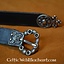 15de eeuwse riem met riemeinde (London), bruin leer, verzilverde gesp - Celtic Webmerchant