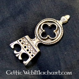 Gothic bælteende 3 cm, forsølvet - Celtic Webmerchant