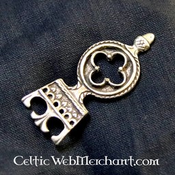 Gothic belt end 3 cm, silvered - Celtic Webmerchant