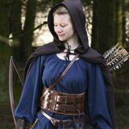 Medieval hood Oswell, brown - Celtic Webmerchant