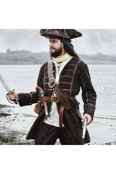 Pirat coat Teach, brun - Celtic Webmerchant