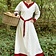 Robe Viking Helga, rouge naturel - Celtic Webmerchant