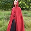 Cotton cloak Ellyn, red - Celtic Webmerchant