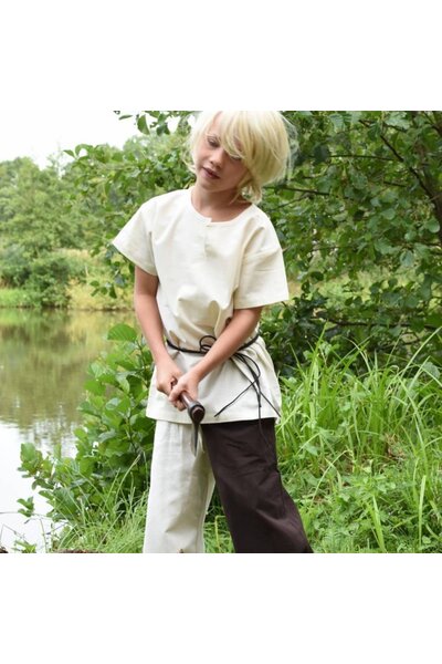 Tunique Enfant Ivar, manche courte, naturel - Celtic Webmerchant