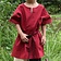 Túnica infantil Ivar, manga corta, rojo. - Celtic Webmerchant