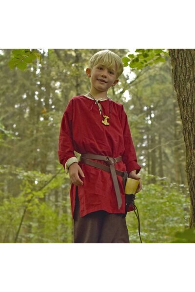 Kids tunic Athelstan, red - Celtic Webmerchant