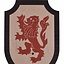 Speelgoedschild Leeuwenhart, zwart-rood - Celtic Webmerchant