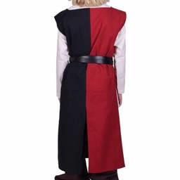 Kinder surcoat Rodrick, schwarz-rot - Celtic Webmerchant