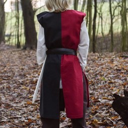 Childrens surcoat Rodrick, black-red - Celtic Webmerchant