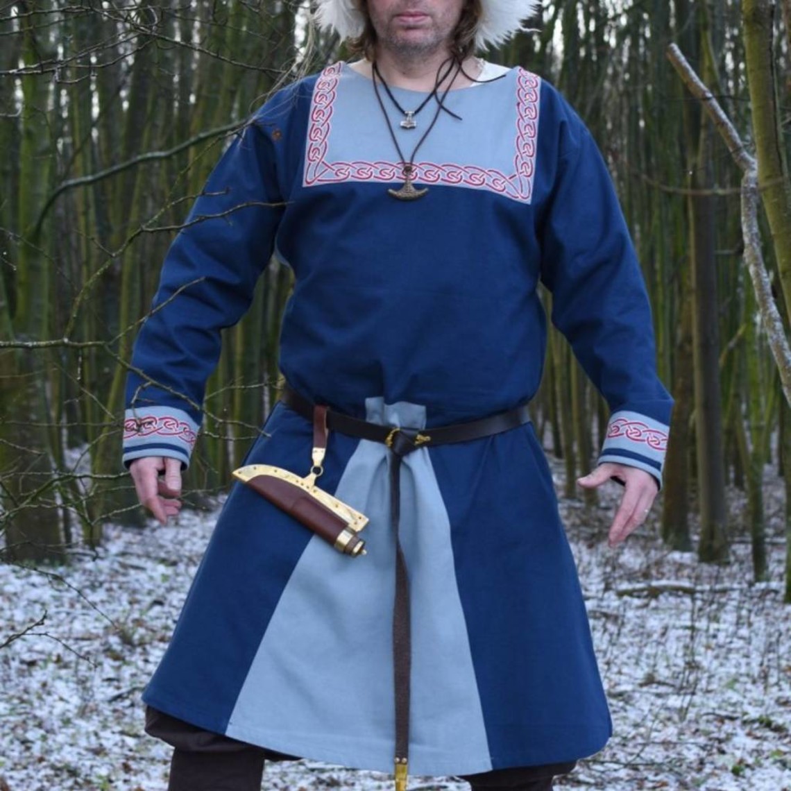 Viking tunic Viborg, blue - CelticWebMerchant.com