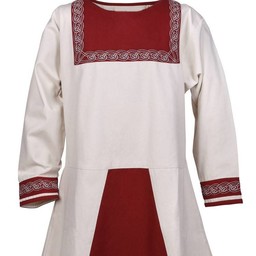 Túnica vikinga Viborg, rojo natural - Celtic Webmerchant