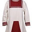 Viking tunic Viborg, natural-red - Celtic Webmerchant