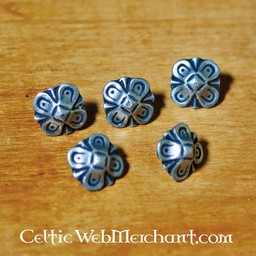 Accesorios de cinturón Oktogon (5 piezas), plateados - Celtic Webmerchant