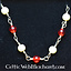 Roman necklace with red stones - Celtic Webmerchant