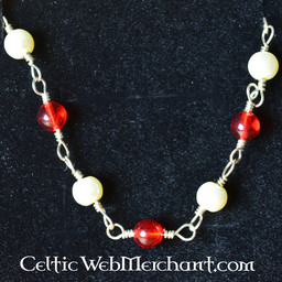 Collier romaine avec des pierres rouges - Celtic Webmerchant