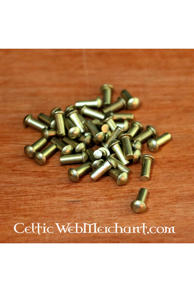 50 rivetti in ottone 4 mm, lunghi - Celtic Webmerchant