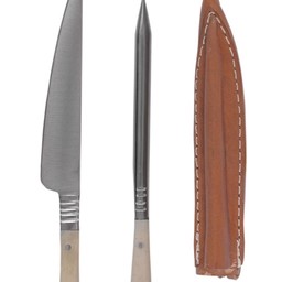 Cuchillería del siglo 14 set cuchillo y comer punzón - Celtic Webmerchant