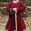 Tunic Kragelund hand-stitched finish, wine red - Celtic Webmerchant