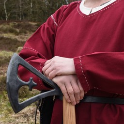 Tunic Kragelund hand-stitched finish, wine red - Celtic Webmerchant