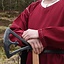 Tunic Kragelund hand-stitched finish, wine red - Celtic Webmerchant