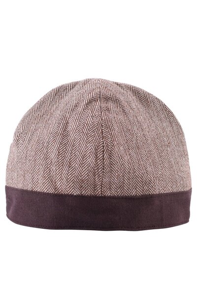 Birka hat herringbone motif, brown - Celtic Webmerchant