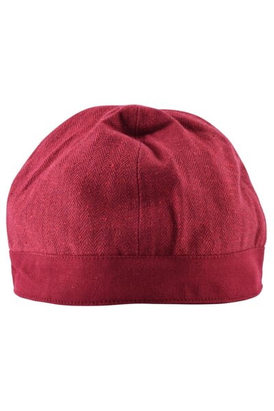 Birka hat herringbone motif, red - Celtic Webmerchant