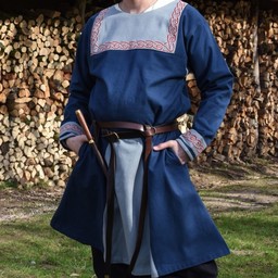 Túnica vikinga viborg, azul - Celtic Webmerchant