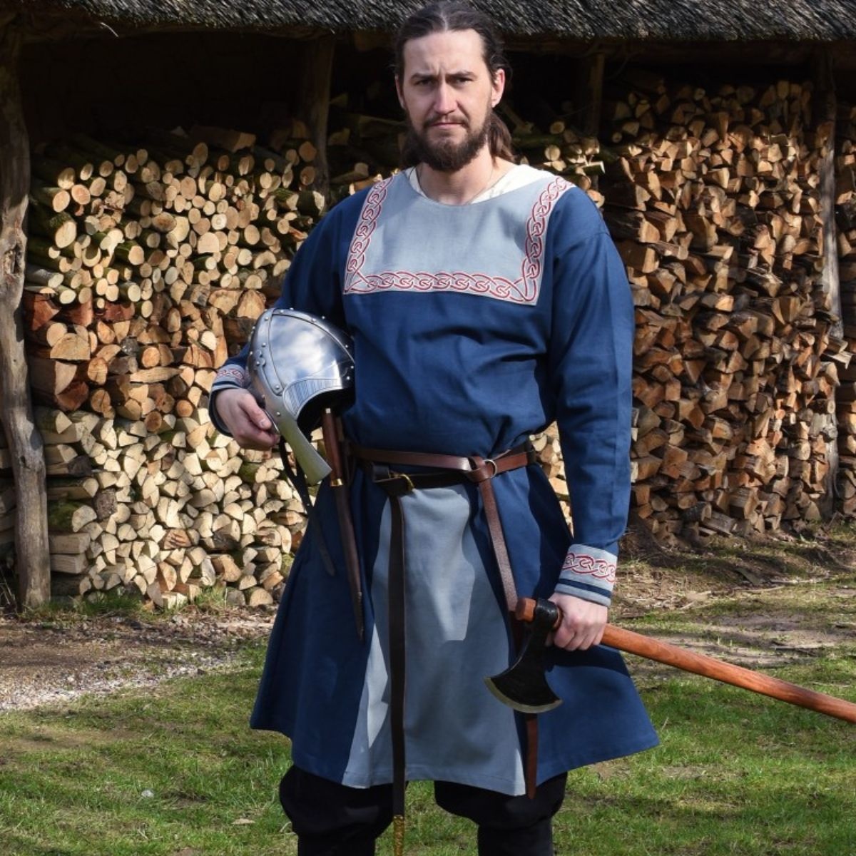 Viking Wool Tunic, Blue
