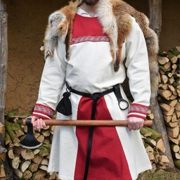 Túnica vikinga Viborg, rojo natural - Celtic Webmerchant