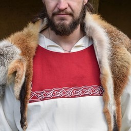 Viking Tunika Viborg, natürlich rot - Celtic Webmerchant