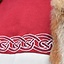 Viking tunic Viborg, natural-red - Celtic Webmerchant