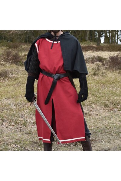 Medieval opończę Rodrick, czerwony naturalny - Celtic Webmerchant