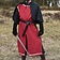 Abrigo medieval Rodrick, rojo natural. - Celtic Webmerchant
