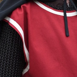 Medieval surcoat Rodrick, red-natural - Celtic Webmerchant